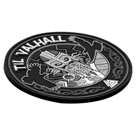 Naszywka Til Valhall PVC  - Grey/Black