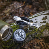 Termos na jedzenie z składaną łyżką ze stali nierdzewnej 750 Ml  - Olive