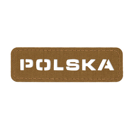 M-Tac naszywka Polska (przechodzi na wylot) 25x80 Laser Cut  - Coyote