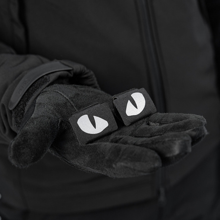 Naszywka Tiger Eyes Laser Cut (para) Reflective  - Black/GID
