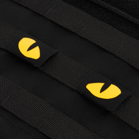 Naszywka Tiger Eyes Laser Cut (para)  - Black/Yellow