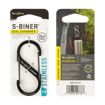 Nite Ize - S-Biner #3 - Czarny - SB3-03-01