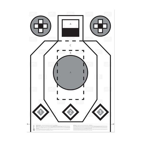 Helikon - Tarcza strzelecka RXQT do broni długiej - RT-RXQ-PA-20