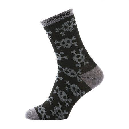 Lekkie Skarpetki mk.3 Pirate Skull  - Black