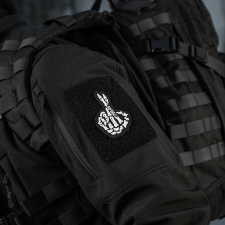 Naszywka Crossed Fingers (Haft)  - Black