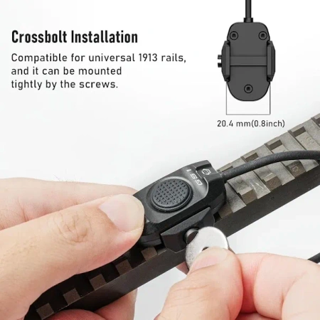 RovyVon GS1 Jednoprzewodowy przełącznik zdalny, Black