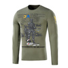 Bluza UA Side z Dlugim Rekawem  - Light Olive