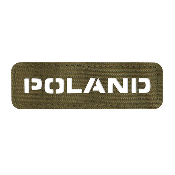 Naszywka Poland (przechodzi na wylot) 25x80 Laser Cut - Ranger Green