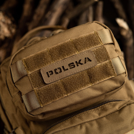 M-Tac naszywka Polska (przechodzi na wylot) 25x80 Laser Cut  - Coyote
