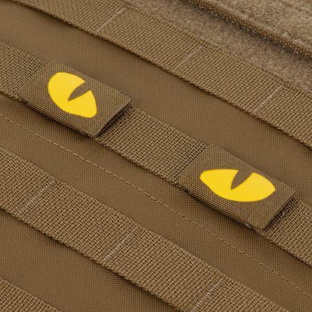 Naszywka Tiger Eyes Laser Cut (para)  - Coyote/Yellow