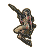 Naszywka Tactical girl #9 RPG PVC  - Color