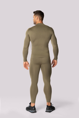 Legginsy termoaktywne ALPHA, męskie - Forest Green