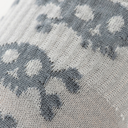 Lekkie Skarpetki mk.3 Pirate Skull  - Light Grey