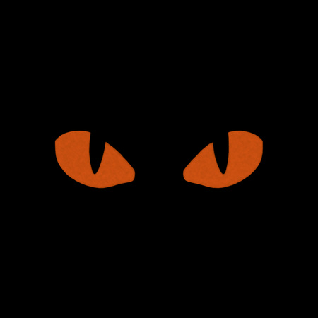 Naszywka Tiger Eyes Laser Cut (para)  - Black/Red