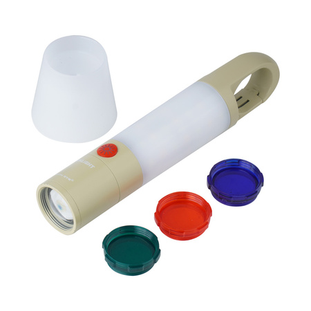 Falcon Eye - Lampa kempingowa Sticklight - Focus - Filtry RGB - Tan - FCL0028