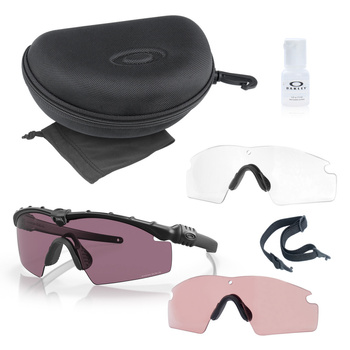 Oakley - Okulary balistyczne SI Ballistic M Frame 3.0 - Matte Black - 3 wizjery - OO9146-4332