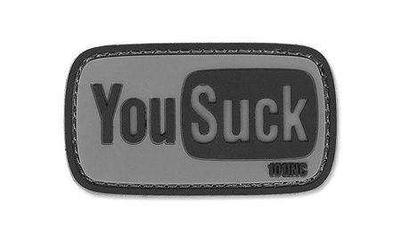 101 Inc. - Naszywka 3D - You Suck - Szary