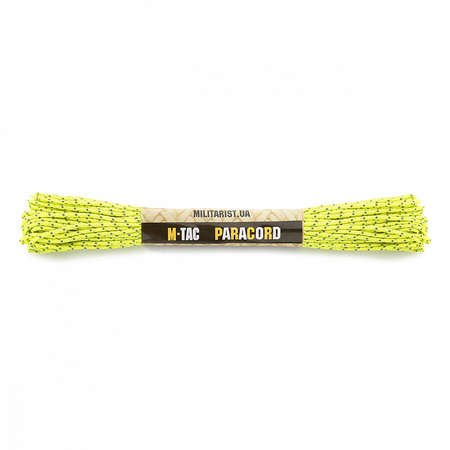 M-Tac paracord Minicord Reflective 15m  - Reflective Neon Yellow