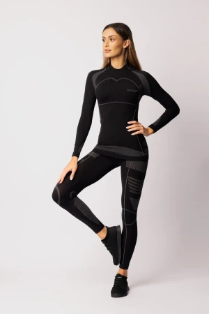 Koszulka termoaktywna THERMO-EVO, rękaw długi, damska - Black / Grey