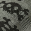 Lekkie letnie Skarpetki Pirate Skull  - Olive