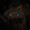 Naszywka Tiger Eyes Laser Cut (para)  - Coyote/Blue
