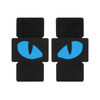Naszywka Tiger Eyes Laser Cut (para)  - Black/Blue