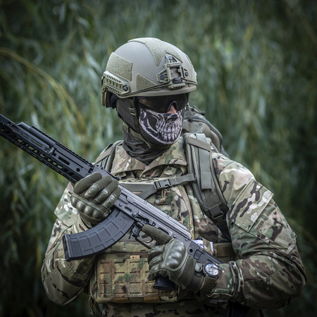 M-Tac Szalokominiarka Lekka Reaper Skull  - Olive