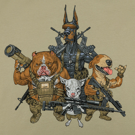 Bluza Hoodie Rex Team  - Tan