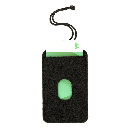 M-Tac panel na naszywki z kieszenią na karty ID ze smyczą  - Black