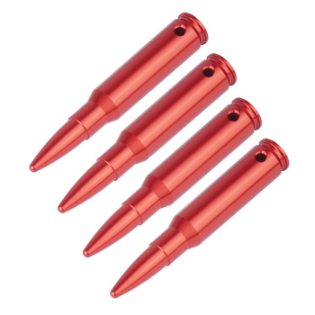 GunPany - Zbijaki do broni Snap Caps - .308 Win & .30-30 Win - Aluminium - 4 sztuki - Czerwone - SCSC-11