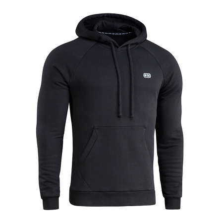 Bluza Hoodie Cotton Raglan Hard  - Black