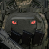Naszywka Tiger Eyes Laser Cut (para)  - Ranger Green/Red