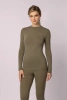 Koszulka termoaktywna MERINO, rękaw długi, damska - Green