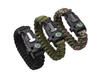 Bransoletka Survivalowa Paracord 5w1 Krzesiwo Kompas Gwizdek BR-003