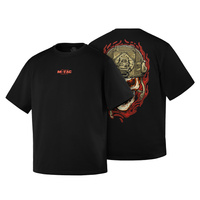 Koszulka Worn to the bone Oversize  - Black