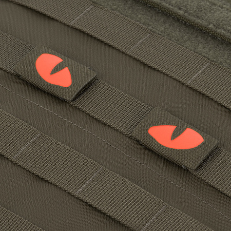Naszywka Tiger Eyes Laser Cut (para)  - Ranger Green/Red