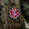 Naszywka Paramedic miś (PVC)  - Pink/Black