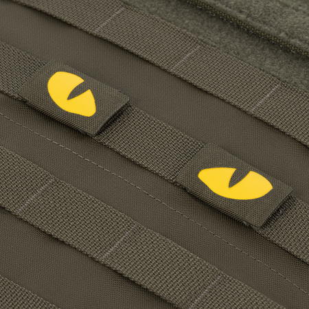 Naszywka Tiger Eyes Laser Cut (para)  - Ranger Green/Yellow
