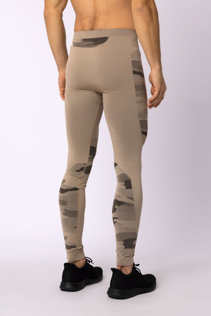 Legginsy termoaktywne TACTICAL, męskie - Sand