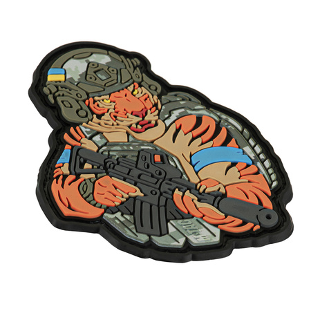 Naszywka Tiger Niebieska Opaska PVC  - MM14