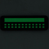 Naszywka flaga 25x80 (miniaturowe kwadraty) Laser Cut  - Black/GID