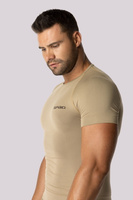 Koszulka termoaktywna ALPHA, rękaw krótki, męska - Sand