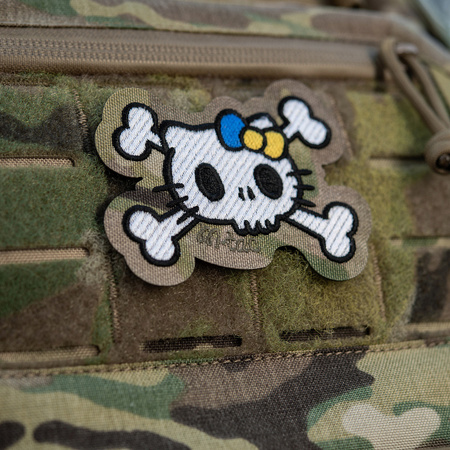 Naszywka Kitty (Haftowana)  - White/Multicam