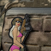 Naszywka Tactical girl #4 PVC  - Pink
