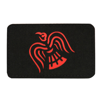 Naszywka Sztandar Wrona Laser Cut - Black/Red