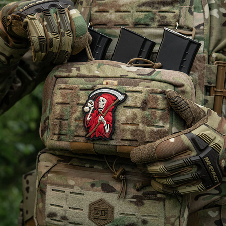 Naszywka Time PCV  - Black/Red