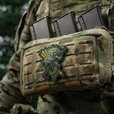 Naszywka Konik Morski (PVC)  - Olive