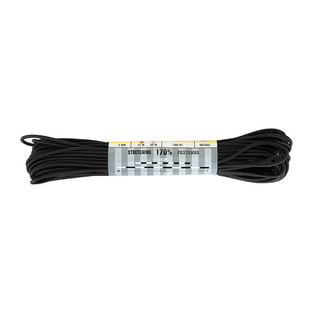 Paracord Shock-Cord 15m  - Black