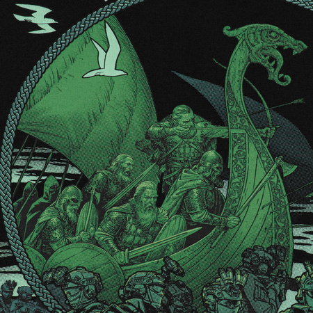 Koszulka Drakar  - Black