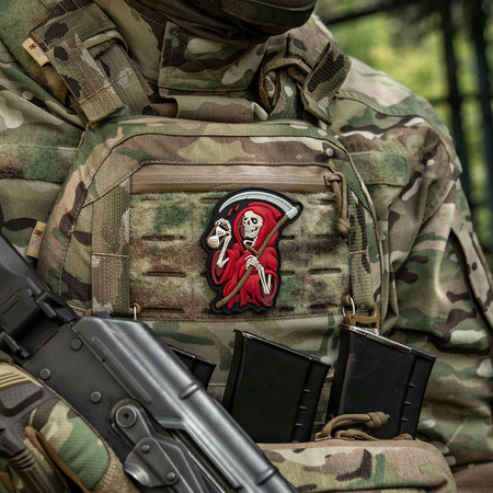 Naszywka Time PCV  - Black/Red